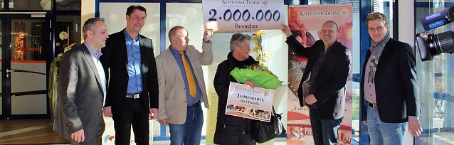 Bild: 2 Millionste Besucher in der Kyffh&auml;user-Therme begr&uuml;&szlig;t!