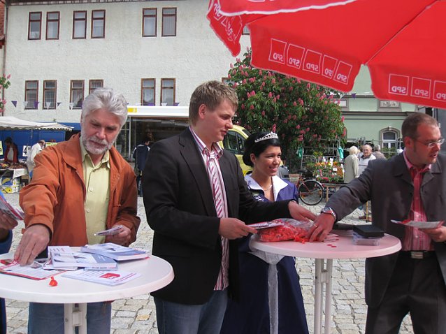 Bild: Wahlstand der SPD Bad Frankenhausen