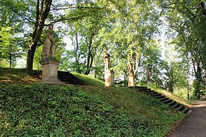 Bild: Schlosspark wird gefegt