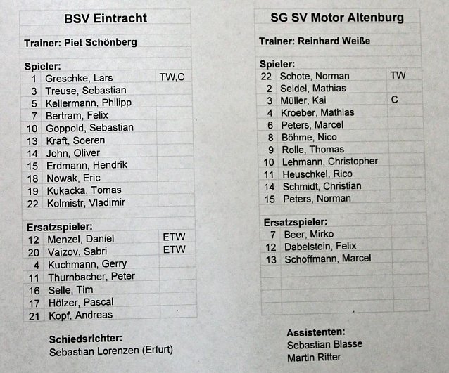 Bild: Eintracht Sondershausen mit neuem Trainer