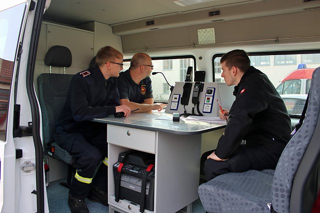 Bild: Funksprechausbildung bei der Feuerwehr