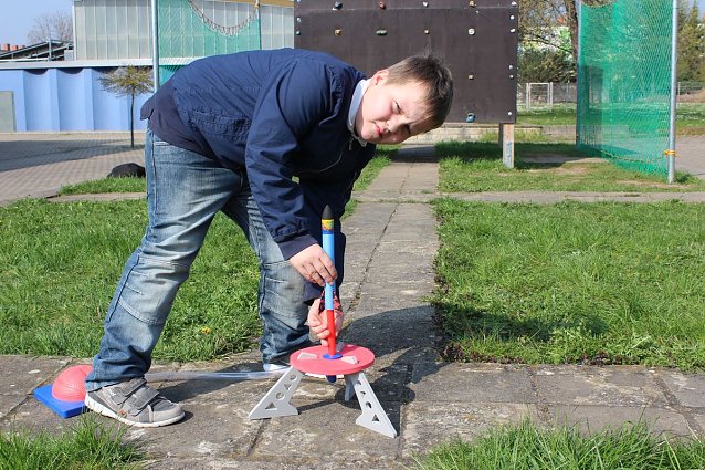 Bild: Raketenstart in Bad Frankenhausen