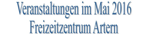 Bild: Was ist in Artern los?