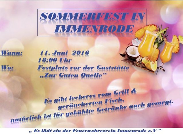 Bild: Sommerfest und Filzen