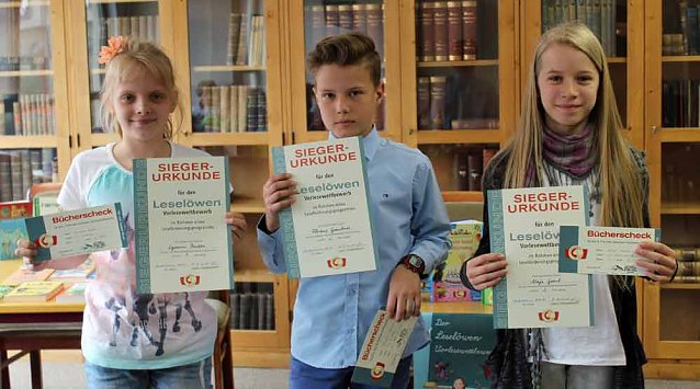Bild: Lesel&ouml;wen der Grundschulen