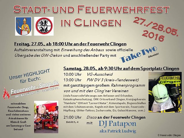 Bild: Stra&szlig;enfest und Stadt- und Feuerwehrfest