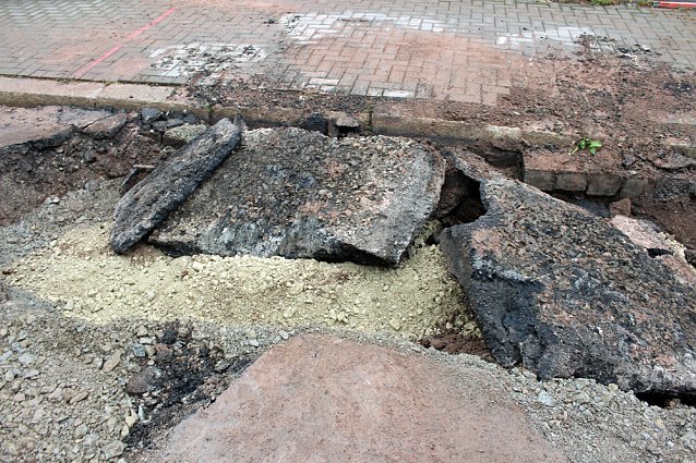 Bild: Havarie in der K&uuml;lz-Stra&szlig;e