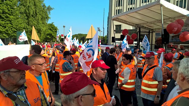 Bild: Auch Gewerkschafter aus dem Kyffh&auml;userkreis dabei