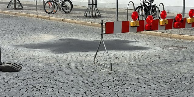 Bild: Schilfernte und Umleitungen