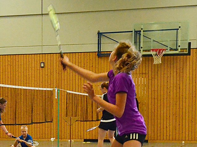 Bild: Beim 4. Spessart-Junior-Cup im Badminton