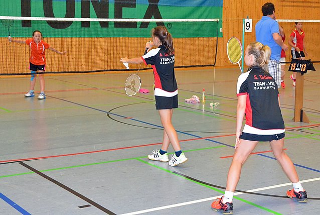 Bild: Beim 4. Spessart-Junior-Cup im Badminton