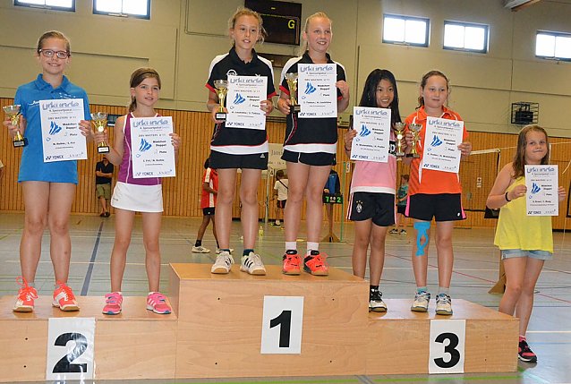 Bild: Beim 4. Spessart-Junior-Cup im Badminton