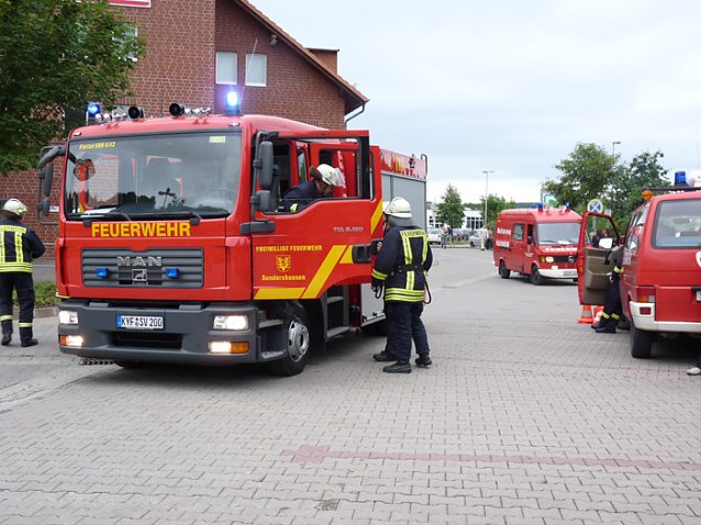 Bild: Feuerwehr&uuml;bung Stockhausen