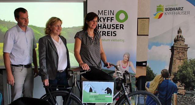 Bild: Radweg in die Steinzeit in der Planungsphase