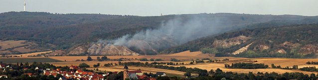 Bild: Schwerer Waldbrand am Kyffh&auml;user