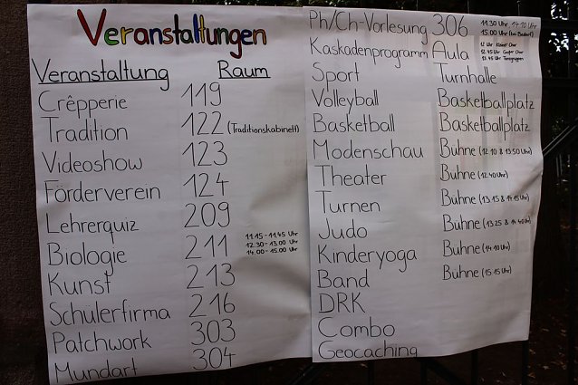 Bild: Was f&uuml;r ein Andrang beim Schulfest!