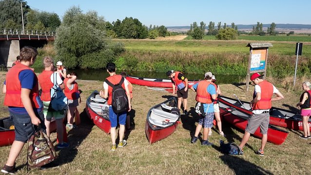 Bild: Wasserwandern auf der Unstrut