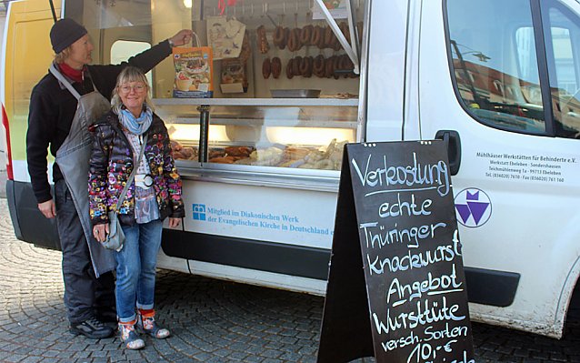 Bild: Aktionstag auf dem Markt von Sondershausen