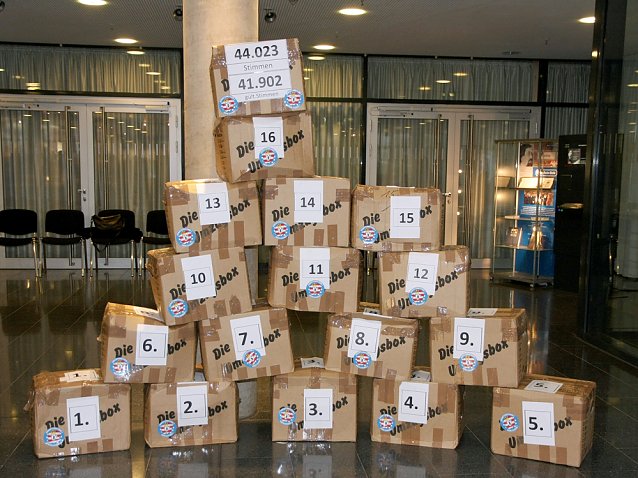 Bild: 44.000 Unterschriften zur Gebietsreform