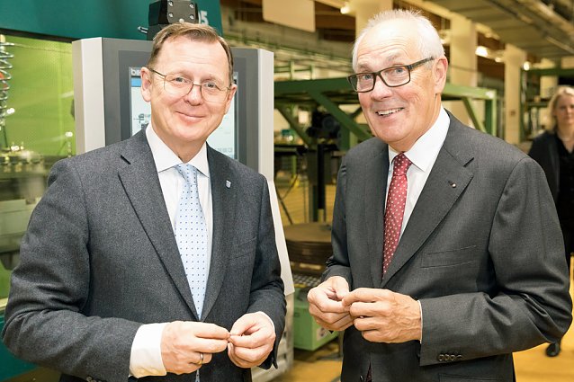 Bild: Ministerpr&auml;sident zu Gast im WAGO-Werk Sondershausen