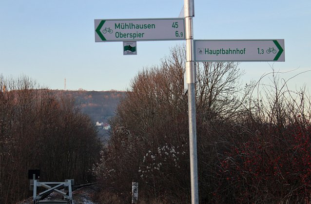 Bild: Radweg auf altem Gleis?
