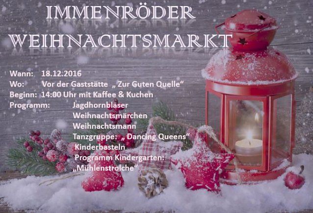 Bild: Weihnachtsfeiern in Artern und Immenrode