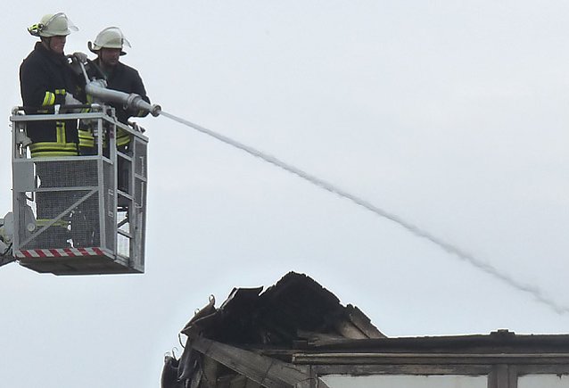 Bild: Brand in der Schachtstra&szlig;e