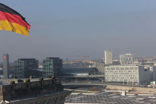 Bild: Fahrt zum Deutschen Bundestag