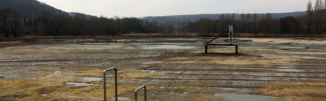 Bild: Am Bebraer Teich wird gebaut