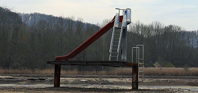 Bild: Am Bebraer Teich wird gebaut