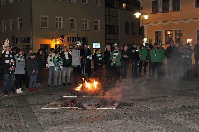 Bild: Nubbel den Flammen &uuml;bergeben