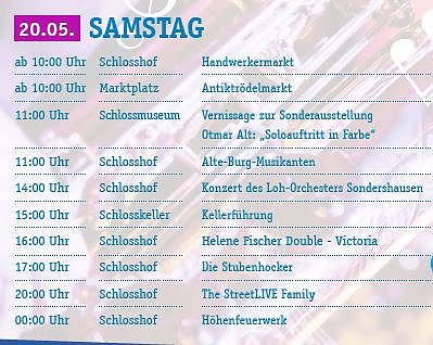 Bild: Feuchter Beginn beim Residenzfest