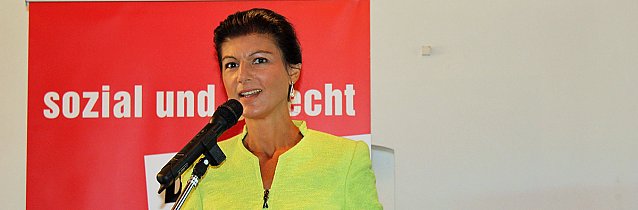 Bild: Wagenknecht bei Jahresempfang der Linken