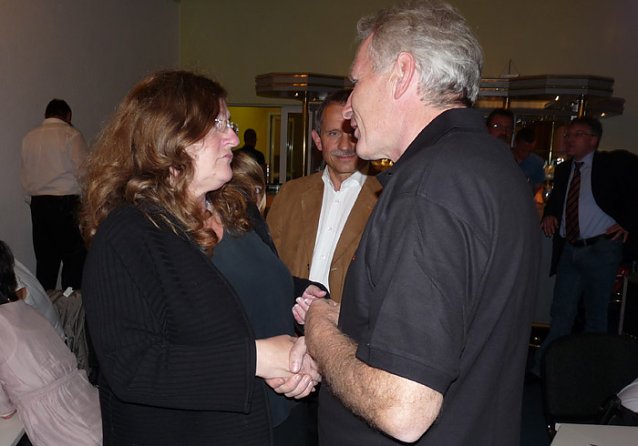 Bild: Wahlgewinner Dorothea Marx (SPD) und Gerold Wucherpfennig (CDU)