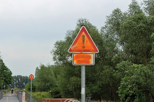 Bild: Die Probleme mit der Sicherheit am Radweg