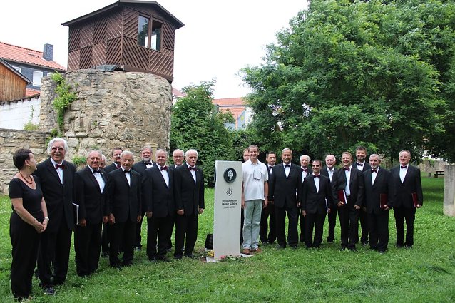 Bild: Gedenkstein in Sondershausen enth&uuml;llt