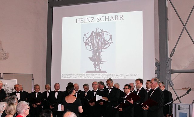 Bild: Ausstellung von Heinz Scharr er&ouml;ffnet