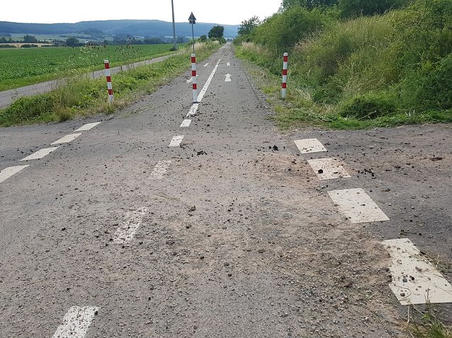 Bild: Auf dem Radweg unterwegs