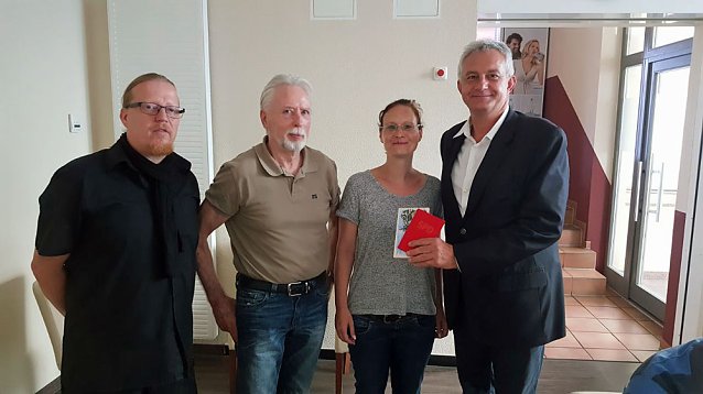 Bild: Rege Diskussion zum SPD-Stammtisch