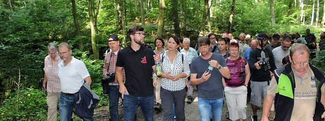 Bild: Waldbegehung mit Siegesmund und Kieling