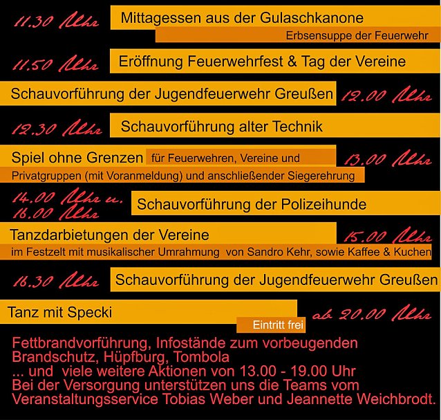 Bild: 140 Jahre Feuerwehr Greu&szlig;en und mehr