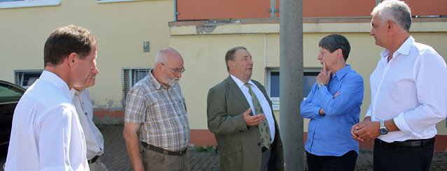 Bild:  Mit Bundesumweltministerin &uuml;ber Possen gesprochen