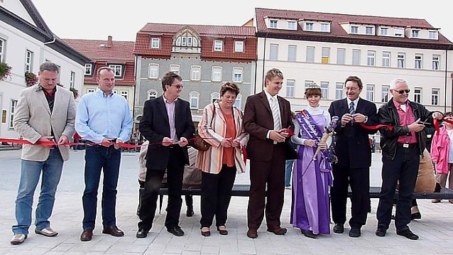 Bild: Feierliche &Uuml;bergabe Markt Bad Frankenhausen