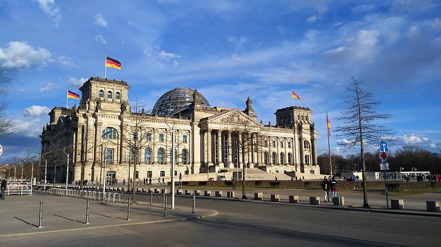 Bild: Fahrt zum Bundestag nach Berlin