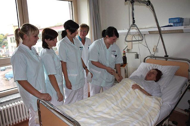 Bild: Ausbildung im DRK Krankenhaus Sondershausen