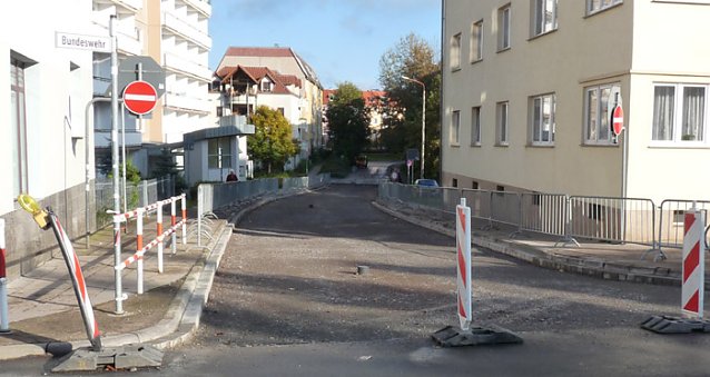 Bild: Bauarbeiten Karnstra&szlig;e