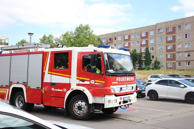 Bild: Feuerwehreinsatz in der Weizenstra&szlig;e