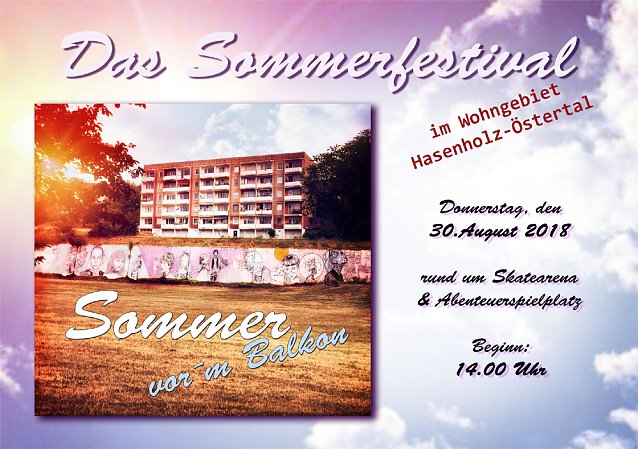 Bild: Sommer vor&acute;m Balkon