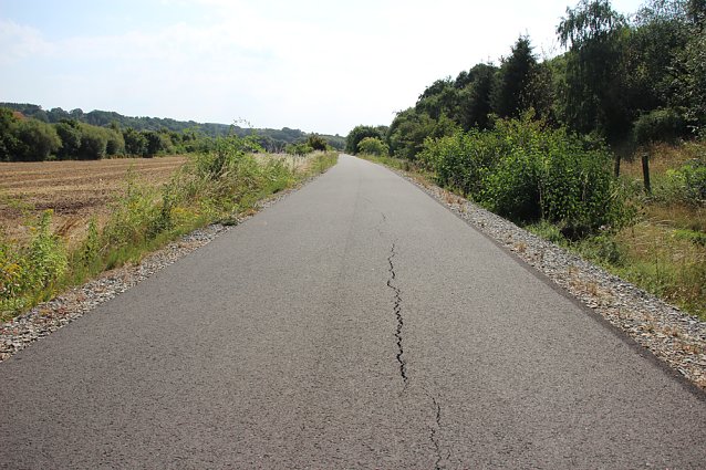 Bild: Sch&auml;den am Unstrut-Werra-Radweg