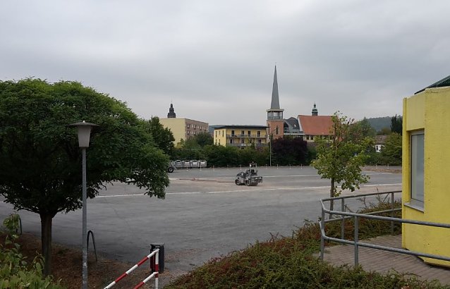 Bild: Parkplatz wird saniert